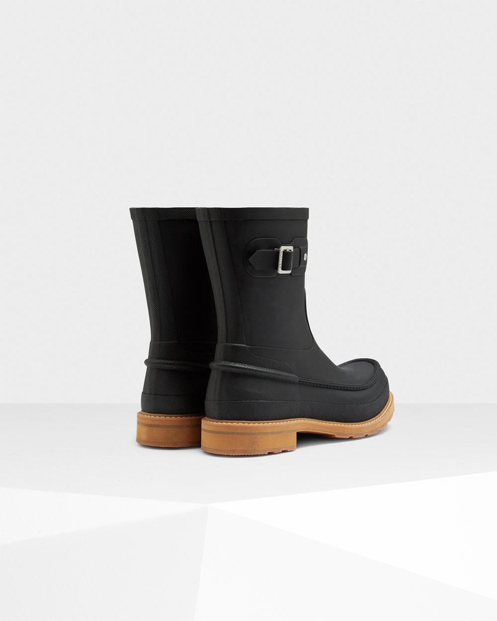 Hunter Hombre Original Moc Toe - Botas de Lluvia Negras - 283-YMSFJW